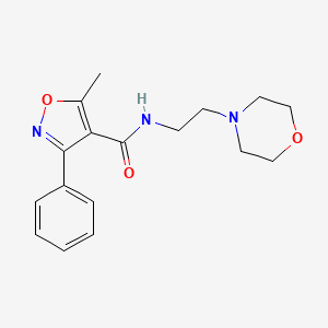 molecular formula C17H21N3O3 B5514958 5-methyl-N-[2-(4-morpholinyl)ethyl]-3-phenyl-4-isoxazolecarboxamide 