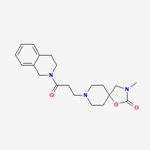 molecular formula C20H27N3O3 B5514984 8-[3-(3,4-dihydroisoquinolin-2(1H)-yl)-3-oxopropyl]-3-methyl-1-oxa-3,8-diazaspiro[4.5]decan-2-one 
