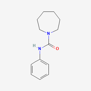 molecular formula C13H18N2O B5515020 N-phenyl-1-azepanecarboxamide 