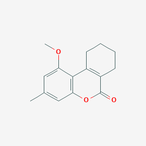 molecular formula C15H16O3 B5515032 1-methoxy-3-methyl-7,8,9,10-tetrahydro-6H-benzo[c]chromen-6-one 