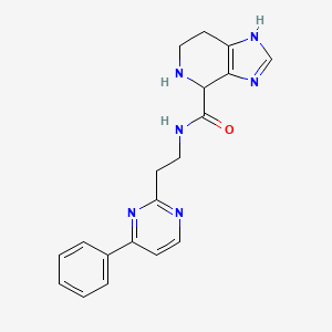 molecular formula C19H20N6O B5515078 N-[2-(4-phenyl-2-pyrimidinyl)ethyl]-4,5,6,7-tetrahydro-1H-imidazo[4,5-c]pyridine-4-carboxamide dihydrochloride 