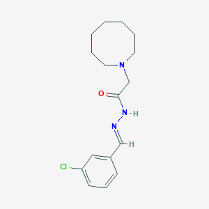 2-(1-azocanyl)-N'-(3-chlorobenzylidene)acetohydrazide