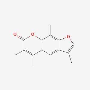 molecular formula C15H14O3 B5515101 3,5,6,9-tetramethyl-7H-furo[3,2-g]chromen-7-one CAS No. 17231-03-7