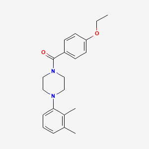 molecular formula C21H26N2O2 B5515142 1-(2,3-dimethylphenyl)-4-(4-ethoxybenzoyl)piperazine 