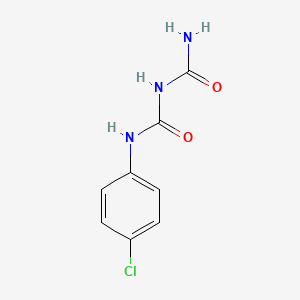 molecular formula C8H8ClN3O2 B5515169 N-(4-chlorophenyl)dicarbonimidic diamide 