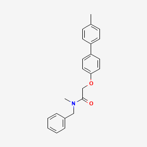 molecular formula C23H23NO2 B5515194 N-苄基-N-甲基-2-[(4'-甲基-4-联苯基)氧基]乙酰胺 