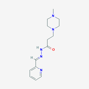 3-(4-methyl-1-piperazinyl)-N'-(2-pyridinylmethylene)propanohydrazide