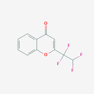 molecular formula C11H6F4O2 B5515266 2-(1,1,2,2-tetrafluoroethyl)-4H-chromen-4-one CAS No. 242460-36-2