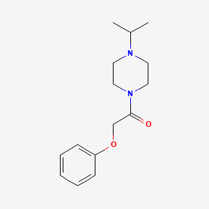 molecular formula C15H22N2O2 B5515279 1-isopropyl-4-(phenoxyacetyl)piperazine 