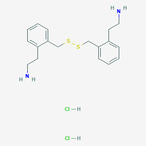molecular formula C18H26Cl2N2S2 B055153 Bis(2-amino-3-phenylpropyl) disulfide CAS No. 118433-74-2