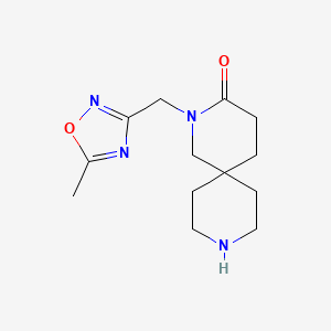 2-[(5-methyl-1,2,4-oxadiazol-3-yl)methyl]-2,9-diazaspiro[5.5]undecan-3-one hydrochloride