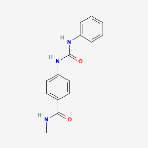 molecular formula C15H15N3O2 B5515326 4-[(anilinocarbonyl)amino]-N-methylbenzamide 