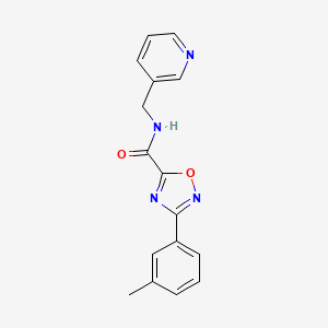 molecular formula C16H14N4O2 B5515347 3-(3-methylphenyl)-N-(3-pyridinylmethyl)-1,2,4-oxadiazole-5-carboxamide 
