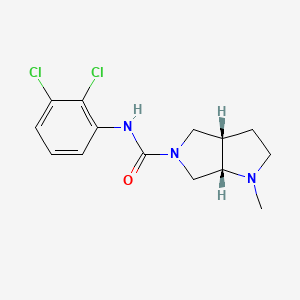 molecular formula C14H17Cl2N3O B5515384 (3aS,6aS)-N-(2,3-dichlorophenyl)-1-methylhexahydropyrrolo[3,4-b]pyrrole-5(1H)-carboxamide 