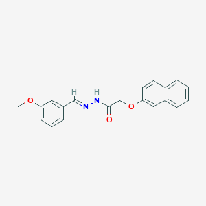 molecular formula C20H18N2O3 B5515500 N'-(3-methoxybenzylidene)-2-(2-naphthyloxy)acetohydrazide CAS No. 303065-31-8