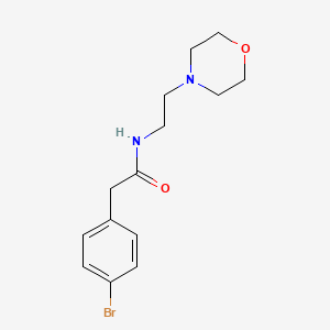 molecular formula C14H19BrN2O2 B5515580 2-(4-bromophenyl)-N-[2-(4-morpholinyl)ethyl]acetamide 
