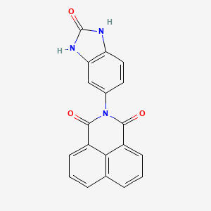 molecular formula C19H11N3O3 B5515595 2-(2-oxo-2,3-dihydro-1H-benzimidazol-5-yl)-1H-benzo[de]isoquinoline-1,3(2H)-dione 