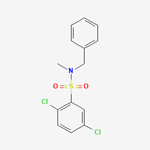 molecular formula C14H13Cl2NO2S B5515635 N-benzyl-2,5-dichloro-N-methylbenzenesulfonamide 