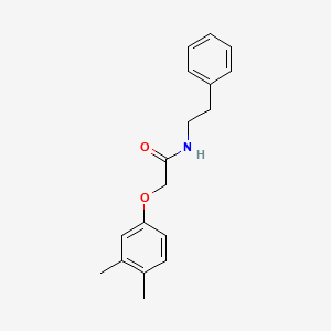 molecular formula C18H21NO2 B5515700 2-(3,4-dimethylphenoxy)-N-(2-phenylethyl)acetamide 