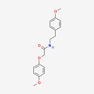 molecular formula C18H21NO4 B5515771 2-(4-甲氧基苯氧基)-N-[2-(4-甲氧基苯基)乙基]乙酰胺 