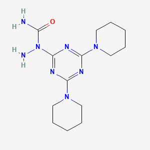 1-(4,6-dipiperidin-1-yl-1,3,5-triazin-2-yl)hydrazinecarboxamide