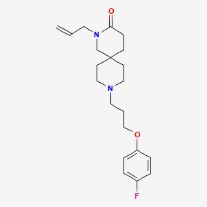 molecular formula C21H29FN2O2 B5515852 2-allyl-9-[3-(4-fluorophenoxy)propyl]-2,9-diazaspiro[5.5]undecan-3-one 