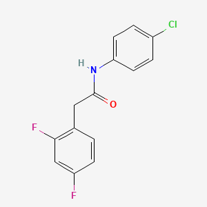 molecular formula C14H10ClF2NO B5515889 N-(4-chlorophenyl)-2-(2,4-difluorophenyl)acetamide 
