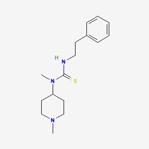 N-methyl-N-(1-methyl-4-piperidinyl)-N'-(2-phenylethyl)thiourea