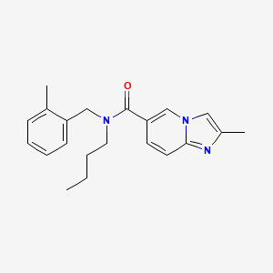 N-butyl-2-methyl-N-(2-methylbenzyl)imidazo[1,2-a]pyridine-6-carboxamide