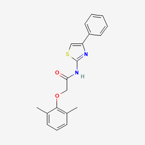 2-(2,6-dimethylphenoxy)-N-(4-phenyl-1,3-thiazol-2-yl)acetamide