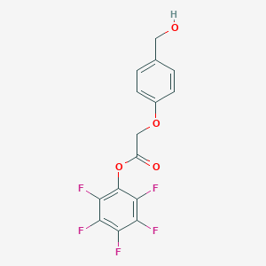 molecular formula C15H9F5O4 B055163 Pentafluorophenyl [4-(hydroxymethyl)phenoxy]acetate CAS No. 117823-02-6