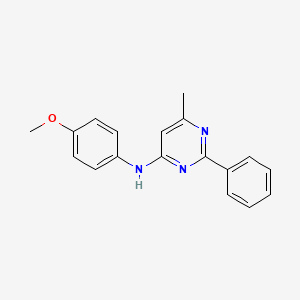 N-(4-methoxyphenyl)-6-methyl-2-phenylpyrimidin-4-amine