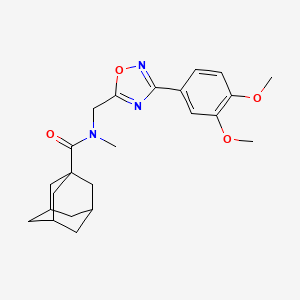 N-{[3-(3,4-dimethoxyphenyl)-1,2,4-oxadiazol-5-yl]methyl}-N-methyl-1-adamantanecarboxamide