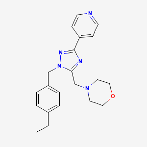 4-{[1-(4-ethylbenzyl)-3-pyridin-4-yl-1H-1,2,4-triazol-5-yl]methyl}morpholine