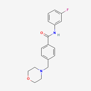 N-(3-fluorophenyl)-4-(4-morpholinylmethyl)benzamide