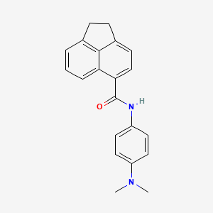 molecular formula C21H20N2O B5516935 N-[4-(dimethylamino)phenyl]-1,2-dihydro-5-acenaphthylenecarboxamide 