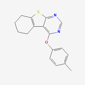 4-(4-methylphenoxy)-5,6,7,8-tetrahydro[1]benzothieno[2,3-d]pyrimidine