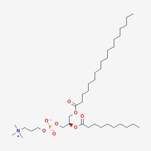 molecular formula C37H74NO8P B055170 [(2R)-2-decanoyloxy-3-octadecanoyloxypropyl] 3-(trimethylazaniumyl)propyl phosphate CAS No. 123731-03-3