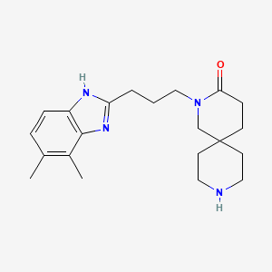 2-[3-(4,5-dimethyl-1H-benzimidazol-2-yl)propyl]-2,9-diazaspiro[5.5]undecan-3-one dihydrochloride