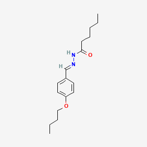 molecular formula C17H26N2O2 B5517018 N'-(4-butoxybenzylidene)hexanohydrazide 