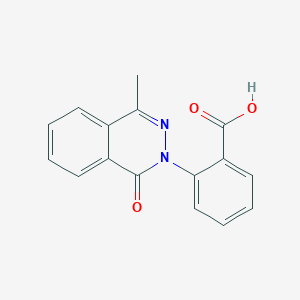 molecular formula C16H12N2O3 B5517036 2-(4-甲基-1-氧代-2(1H)-酞嗪基)苯甲酸 CAS No. 296790-57-3