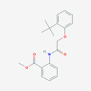 molecular formula C20H23NO4 B5517085 methyl 2-{[(2-tert-butylphenoxy)acetyl]amino}benzoate 