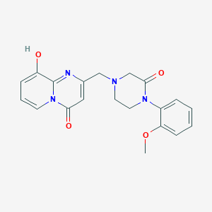 molecular formula C20H20N4O4 B5517107 9-hydroxy-2-{[4-(2-methoxyphenyl)-3-oxo-1-piperazinyl]methyl}-4H-pyrido[1,2-a]pyrimidin-4-one 