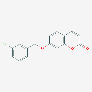 molecular formula C16H11ClO3 B5517115 7-[(3-chlorobenzyl)oxy]-2H-chromen-2-one 