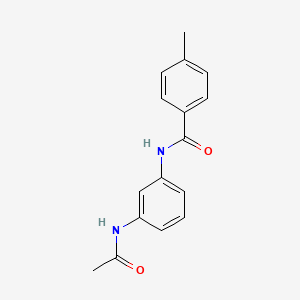 molecular formula C16H16N2O2 B5517123 N-[3-(acetylamino)phenyl]-4-methylbenzamide 