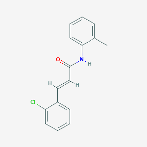 molecular formula C16H14ClNO B5517147 3-(2-chlorophenyl)-N-(2-methylphenyl)acrylamide 