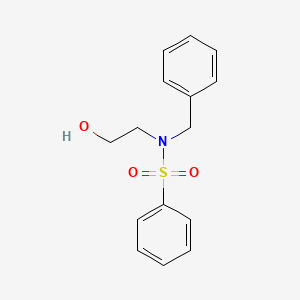 molecular formula C15H17NO3S B5517239 N-苄基-N-(2-羟乙基)苯磺酰胺 