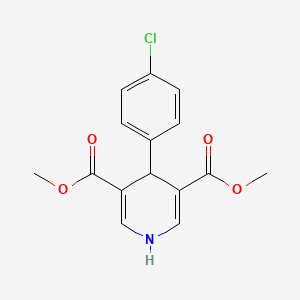 molecular formula C15H14ClNO4 B5517300 4-(4-氯苯基)-1,4-二氢-3,5-吡啶二甲酸二甲酯 