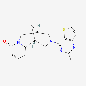 molecular formula C18H18N4OS B5517346 (1R,9S)-11-(2-methylthieno[3,2-d]pyrimidin-4-yl)-7,11-diazatricyclo[7.3.1.0~2,7~]trideca-2,4-dien-6-one 