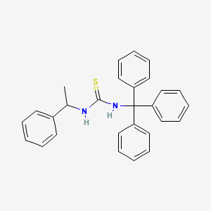 molecular formula C28H26N2S B5517357 N-(1-苯乙基)-N'-三苯甲基硫脲 